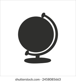 Black silhouette.Design element. Template for your design, books, stickers, posters, cards, child clothes. Isolated on white background. Vector illustration.