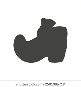 Black silhouette.Design element. Template for your design, books, stickers, posters, cards, child clothes. Isolated on white background. Vector illustration.