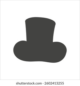 Black silhouette.Design element. Template for your design, books, stickers, posters, cards, child clothes. Isolated on white background. Vector illustration.