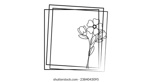 Black silhouettes with shapes, pro vector
