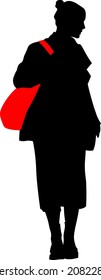 black silhouettes of young boys and girls in motion with space for text on a white background