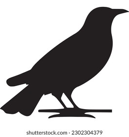 black silhouttee cow fully vector 