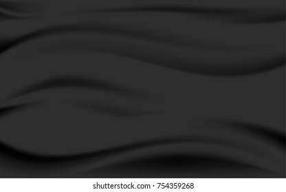 Black silk satin background smooth texture background