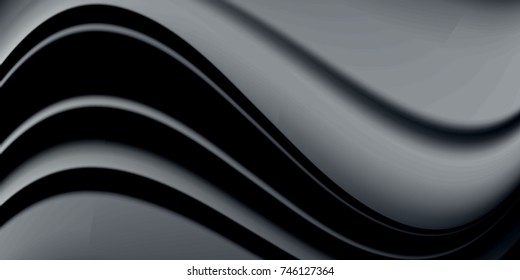 Black silky texture background. eps10.