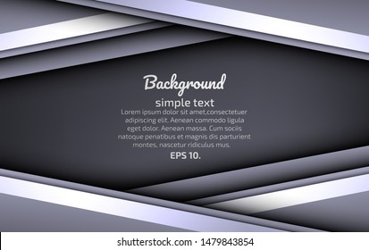 Black and silver abstract vector background images Modern geometric design concepts 