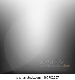 Black silver background vector and white label curve line with space for text and message design 