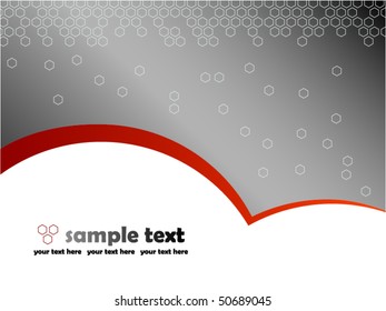 Black and silver business background with red stripe