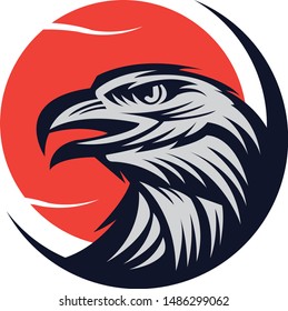 Black and Silver Hawk Vector