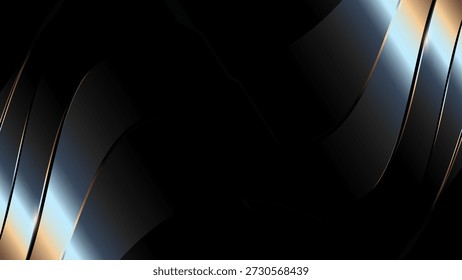 Black and silver image with a wavy line. The image is abstract and has a modern feel to it