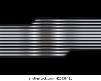 Black and silver metal backgrounds. Abstract vector illustration