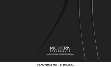 black and silver vector background overlap layer geometric