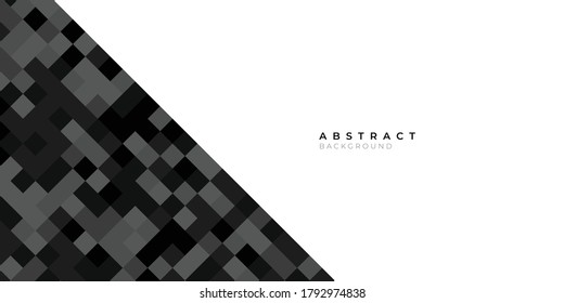 Gradiente blanco plateado negro brillo de fondo abstracto geométrico perfil corporativo, plantilla de negocio, diseño de presentación y banner