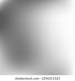 Superficie suave líquida blanca y plateada negra. Malla de degradado de color de agua metálico monocromo digital. Fondo de degradado de diseño mínimo de aluminio vectorial. Fondo gris oscuro oscuro vacío, borroso.