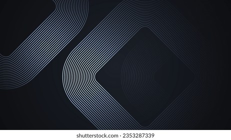 Black simple abstract background with lines in a geometric style as the main element.