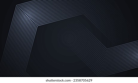 Black simple abstract background with lines in a geometric style as the main element.