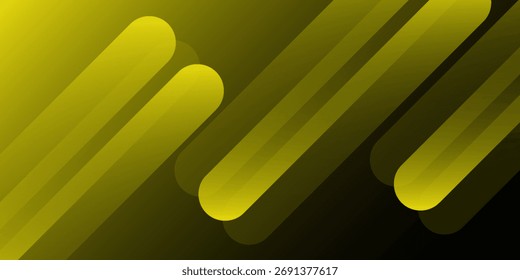 Fundo preto simples abstrato com linha de curva amarela para fundo ou apresentação abstrato simples