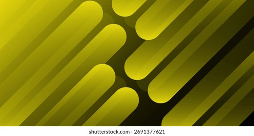 Fondo abstracto simple negro con línea de curva amarilla para el telón de fondo o la presentación de arte moderno simple abstracto