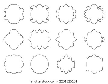 Black simple banner vector design illustration isolated on white background