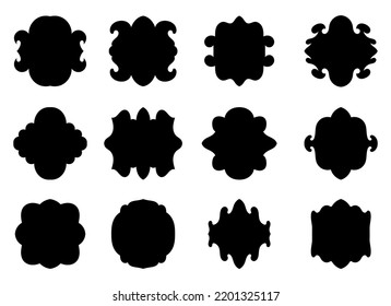 Black simple banner vector design illustration isolated on white background