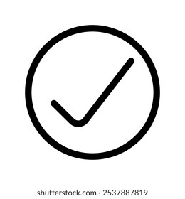 Icono de cheque simple negro eps10