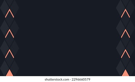 Black simple clean hexagonal geometric abstract background illustration