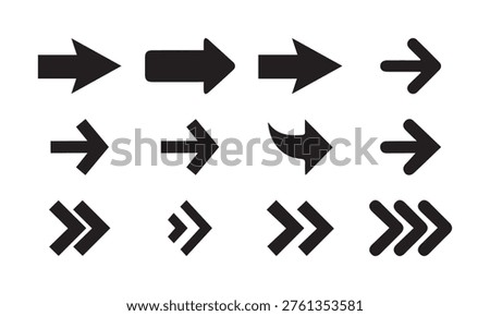 Black simple doodle arrows art icons vector set. A set of simple, clean, hand-drawn, black arrows, signs, and symbols. eps vector illustrator 10 file, 