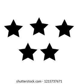 Black simple flat style light star flares  isolated on white  background. Vector illustration