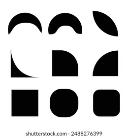 black simple graphics shape design 