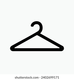 black simple hanger clothes vektor