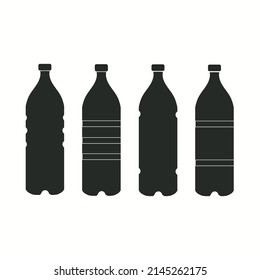 Schwarz, einfache Illustration eines großen Containers für Wasser, Vektorgrafik .