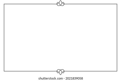 Black Simple Line Border Frame