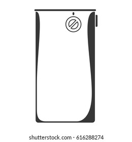 Black simple mechanical box mod with potentiometer icon