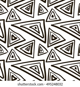 black simple pattern vector triangle