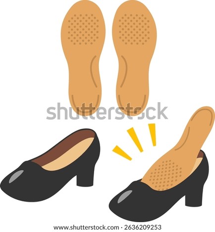 Black simple pumps with insoles