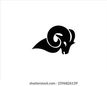 Black simple Ram logo collection