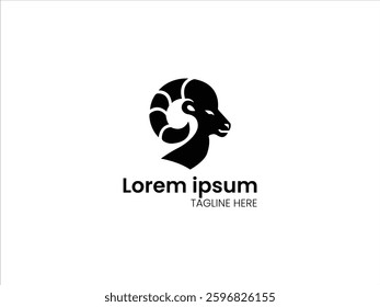 Black simple Ram logo collection