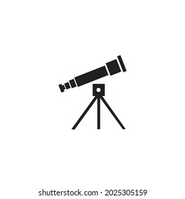 black simple telescope graphic template