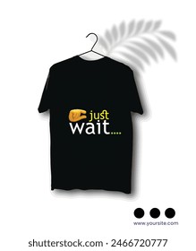 Black Simple T-shirt Design Template