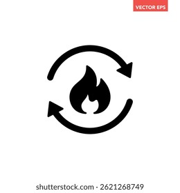 Ícone preto de metabolismo único, símbolo de conversão de reação de organismo simples vetor pictograma de design plano para anúncios de logotipo de aplicativo web botão de interface de ui ux elementos isolados no fundo branco