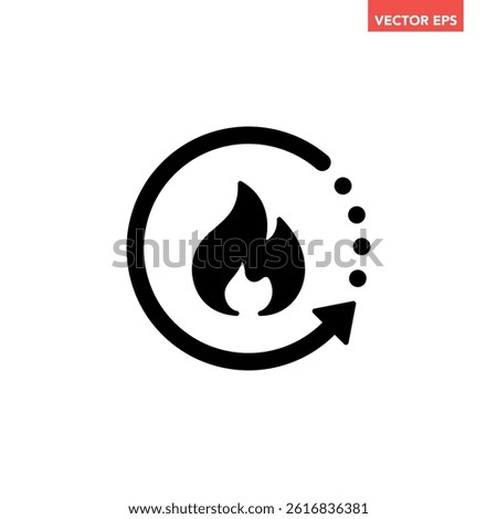 Black single metabolism icon, simple organism reaction conversion symbol flat design pictogram vector for app logo ads web webpage button ui ux interface elements isolated on white background