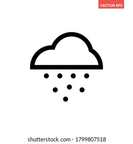 Schwarzes, einschneidendes Tageszeilensymbol, einfaches Frostwetter-Flachbildbild-Design, Infografik-Vektorgrafik für App-Logo-Website-Button-Banner ui ux-Schnittstellenelemente einzeln auf weißem Hintergrund