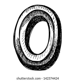black sketch drawing of numbers