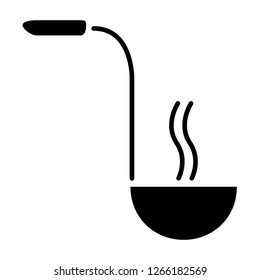 Black sketched cast-iron frying pan with the slogan - Let's Cook Together - Vector