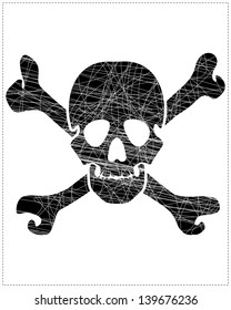 Black skull