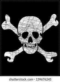 Black skull