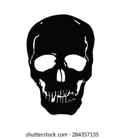 Black Skull Stock Vector (Royalty Free) 284357135 | Shutterstock