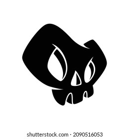 Black Skull Mask Logo Vector Stock Vector (Royalty Free) 2090516053 ...