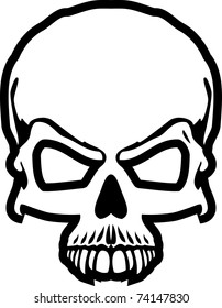 Black Skull Vector Stock Vector (Royalty Free) 74147830 | Shutterstock