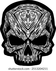 Black Skull Vector Design Art Tattoo Gothic Human Head Skeleton Retro Vintage Handdraw Chopper Motorcycle Motorhead Mexican Sugar Skull Tshirt Design 