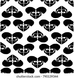 black skulls on a white background that form a pattern